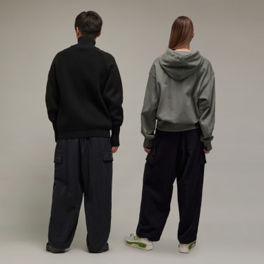 y_3 Black Y-3 와이드 카고 팬츠