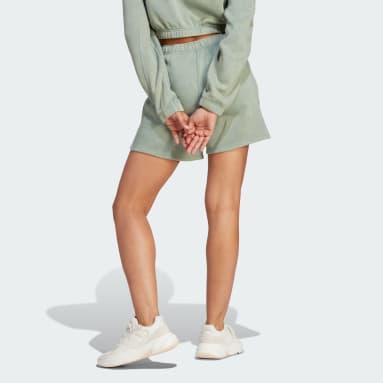 Short ALL SZN Fleece Washed Verde Donna Sportswear