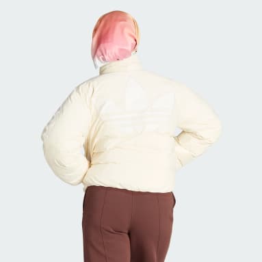Chaqueta Adicolor Big Logo Beige Mujer Originals