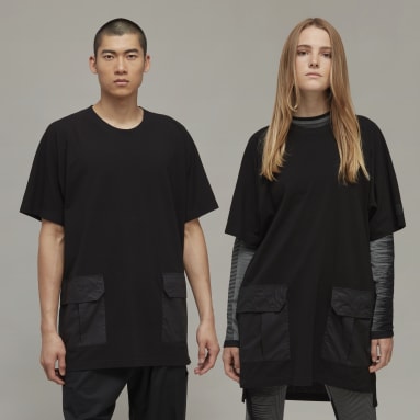 Y-3 Crepe Jersey Short Sleeve Pocket T-skjorte Svart