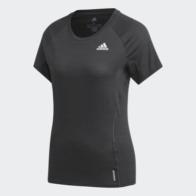T-shirt Runner Noir Femmes Running