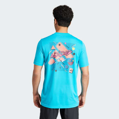 Playera Court Sport Graphic Turquesa Hombre Tennis