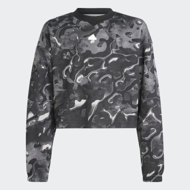 Mädchen Sportswear Future Icons Allover Print Kids Sweatshirt Grau