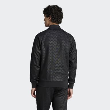 Campera Deportiva Estampada Monograma SST Negro Hombre Originals
