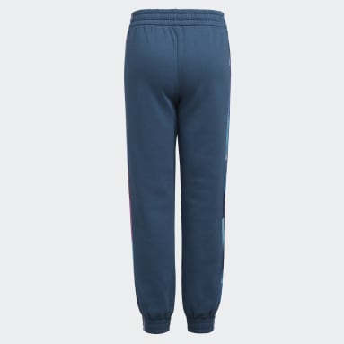 Youth Sportswear Blue Allover Print Stripe Fleece Jogger Pants