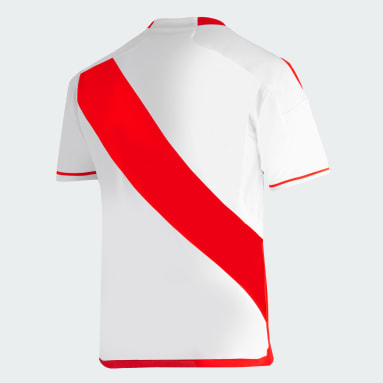 Camiseta Oficial de Local de la Selección Peruana 2023 Blanco Niño Fútbol