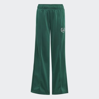 Youth 8-16 Years Originals Green Collegiate Graphic Pack Wide Leg Track Pants