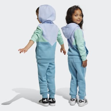 Adicolor Hoodie Sett Blå