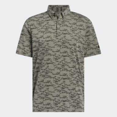 Men's Golf Green Go-To Printed Polo Shirt