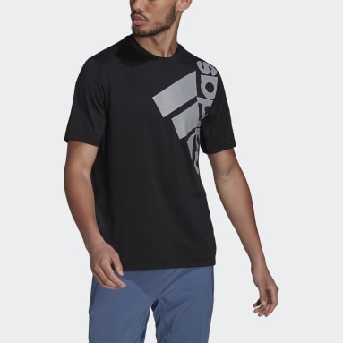 Remera Big Badge Of Sport Training Negro Hombre Training