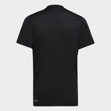 T-shirt coupe standard Train Essentials AEROREADY 3-Stripes noir Adolescents 8-16 Years Sportswear