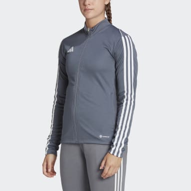 Women Soccer Grey Tiro 23 League Training Jacket