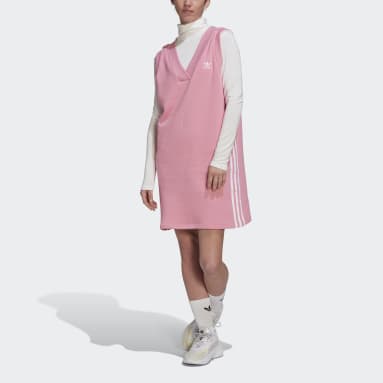 Ženy Originals růžová Šaty Adicolor Classics Vest