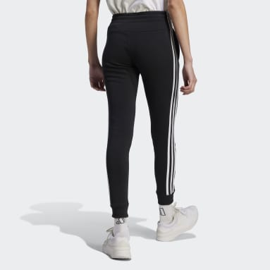 Women Sportswear Black Essentials 3-Stripes Fleece Pants