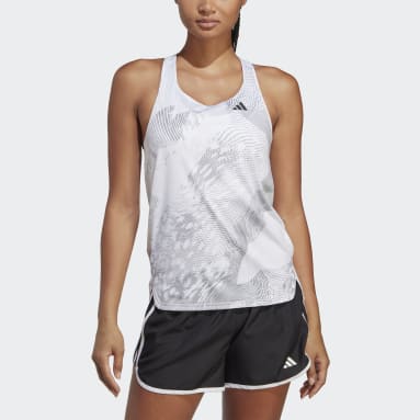 Women Running White 아디제로 러닝 탱크탑
