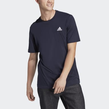 T-shirt em Jersey Simples Essentials Azul Homem Sportswear