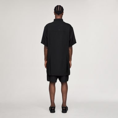 Y-3 PLACED GRAPHIC KISA KOLLU UZUN GÖMLEK