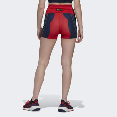 Shorts de Ciclismo Marimekko Run Icons Rojo Mujer Running