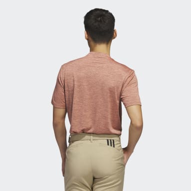Men's Golf Green Textured Stripe Polo Shirt