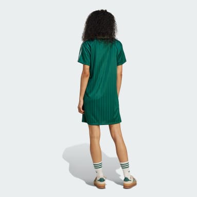 アディカラー サッカー ジャカード Vネックワンピース