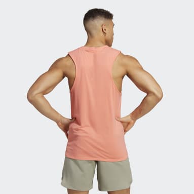 Camiseta sin mangas Designed for Training Workout Naranja Hombre Boxeo