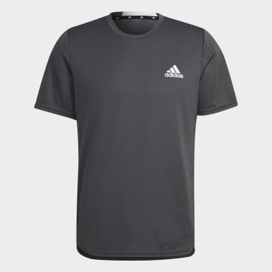 Muži Vzpírání šedá Tričko AEROREADY Designed for Movement