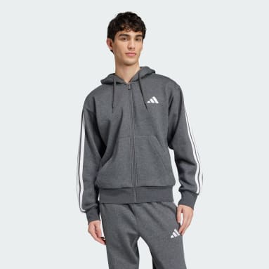 Essentials 3-Stripes Fleece Hoodie