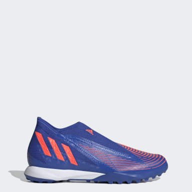 Zapatos de fútbol Predator Edge.3 Sin Cordones Pasto Sintético Azul Fútbol