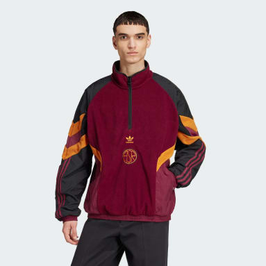 Felpe rosse adidas hot sale