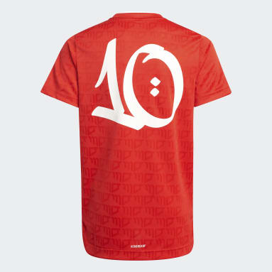 Chlapci Sportswear červená Dres AEROREADY Salah Football-Inspired