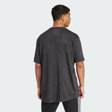 T-shirt ALL SZN Garment-Wash Nero Uomo Sportswear