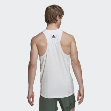 Own The Run End Plastic Waste AEROREADY Graphic Tanktopp Hvit