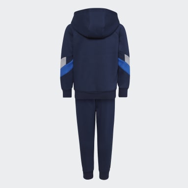 Full-Zip Hoodie Sett Blå