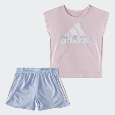 Infant & Toddler Training Pink Graphic Tee and Shorts Set