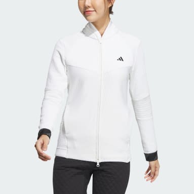Women Golf White 콜드레디 풀집 긴팔 재킷