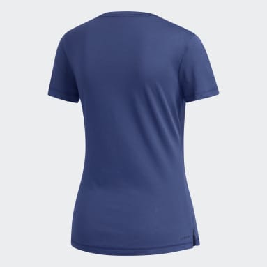 Camiseta Prime Azul Mujer Gimnasio Y Entrenamiento