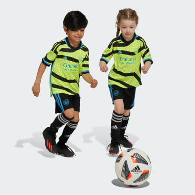 Kinder Fußball FC Arsenal 23/24 Mini-Auswärtsausrüstung Gelb