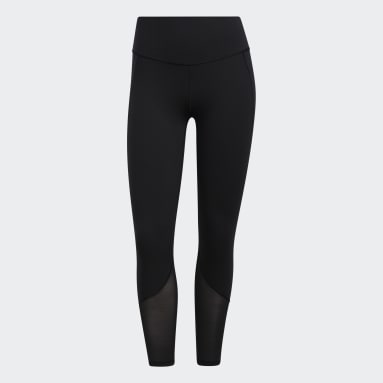 Nữ Tập Luyện Quần Bó 7/8 Vải Lưới Chịu Lực Yoga