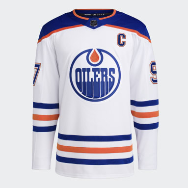 Maillot Extérieur Oilers McDavid Authentique blanc Hommes Hockey