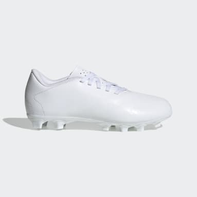 Children 4-8 Years Soccer White Predator Accuracy.4 Flexible Ground Cleats