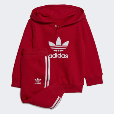 Deti Originals červená Súprava Adicolor Hoodie