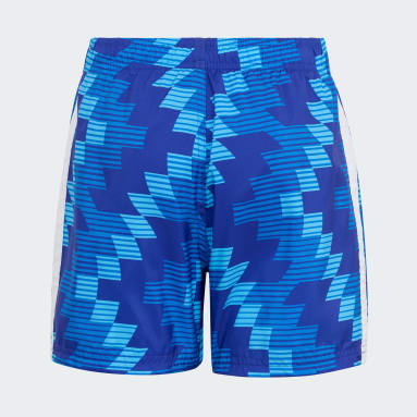 Soccer-Inspired Graphic Swim Shorts