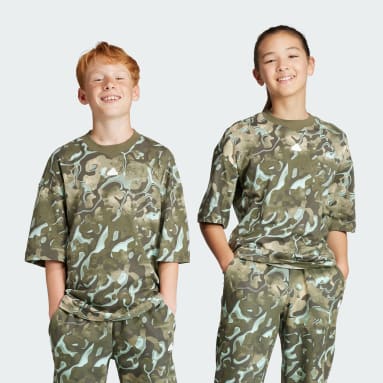 Future Icons Allover Print T-skjorte, barn Turkis