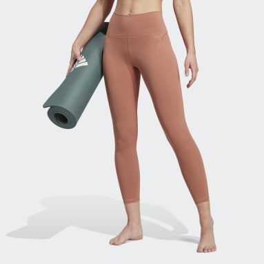 Frauen Yoga Yoga Studio Luxe 7/8-Leggings Braun