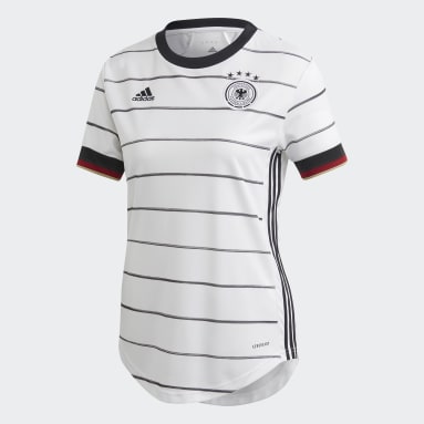 Women Football White Germany Home Jersey