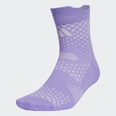 Beh fialová Ponožky Running x 4D HEAT.RDY