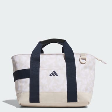 Golf Beige 그래픽 라운드 토트 백