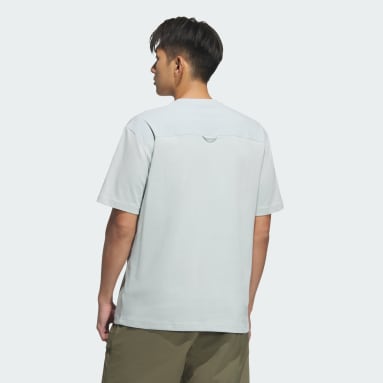 シティエスケープ ルーズフィット ファブリックミックス 半袖ポケットTシャツ