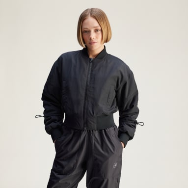 adidas by Stella McCartney TrueNature Woven Bomber Cropped Jacket