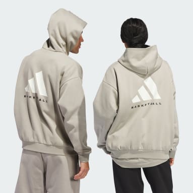 Buzo de polar con capucha adidas de básquet (Unisex)
